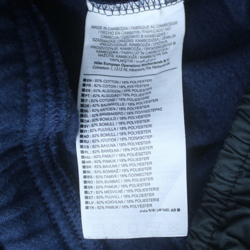 Nike Men's Blue Fleece Jogger Sweatpants M Regular Fit Drawstring