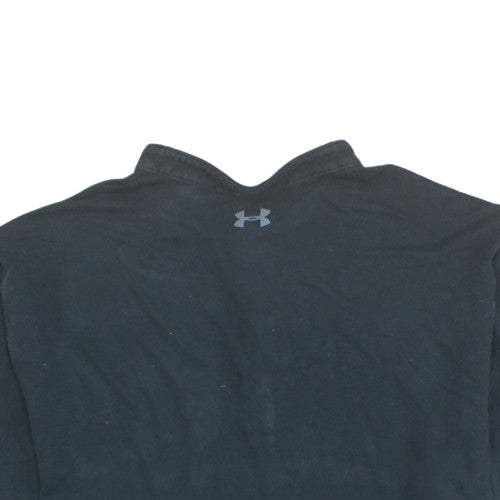 Under Armour Men's Black 2XL Henley HeatGear Short Sleeve T-Shirt