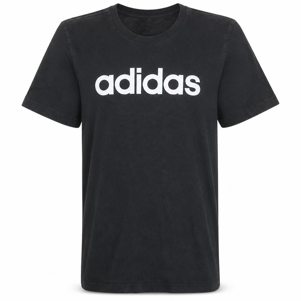 Adidas Men's Black Crew Neck Short Sleeve Graphic T-Shirt Size M
