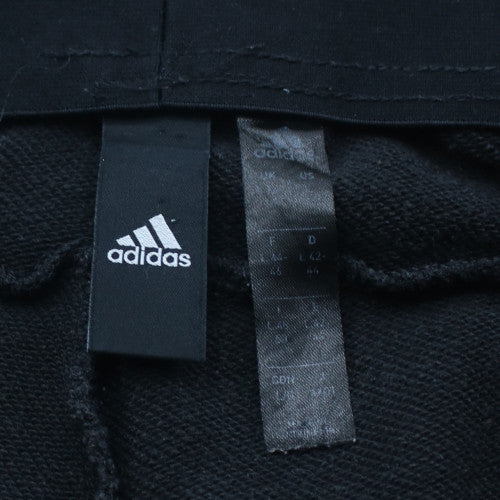 adidas Women Black L Jogger Activewear Tapered Trousers