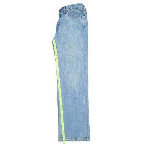 Levi Strauss Men's Blue 527 Wide-Leg Denim Jeans Size 36 Relaxed Fit