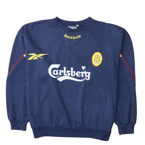 Reebok Men’s Blue Liverpool FC XL Vintage Logo Sweatshirt