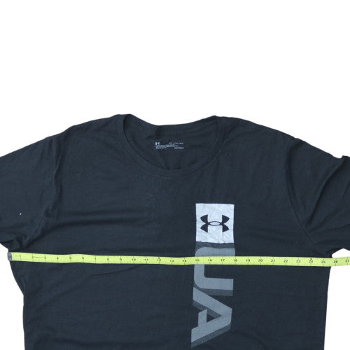 Under Armour Men's Black 3XL Loose Fit HeatGear Graphic T-Shirt