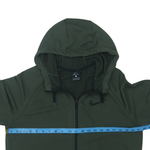 Nike Men's Green Full Zip Dri-FIT Hoodie Size L