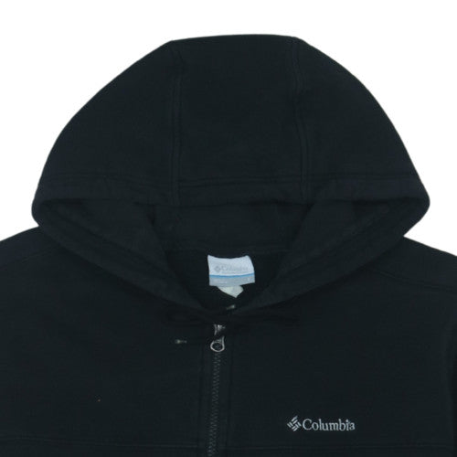 Columbia Mens Black Full Zip Fleece Hoodie Size L Regular Fit