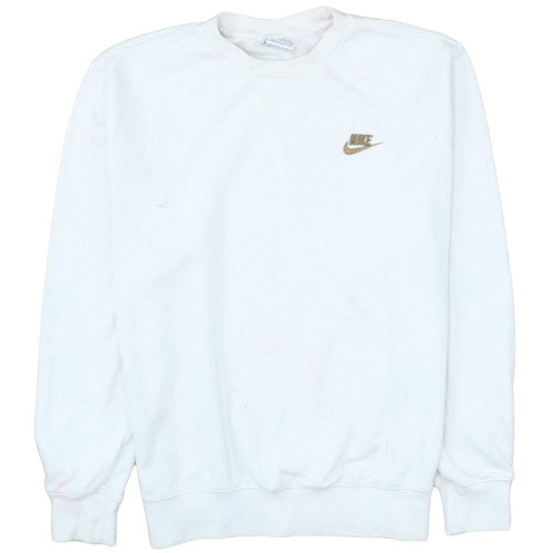 Nike Men's White Crew Neck Pullover Sweatshirt Size M
