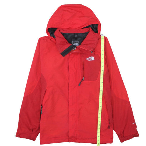 The North Face Men's Red Waterproof Hooded Parka Jacket Size M