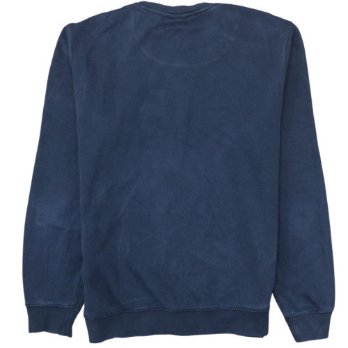 Champion Men's Blue Medium Pullover Crew Neck Logo Sweatshirt