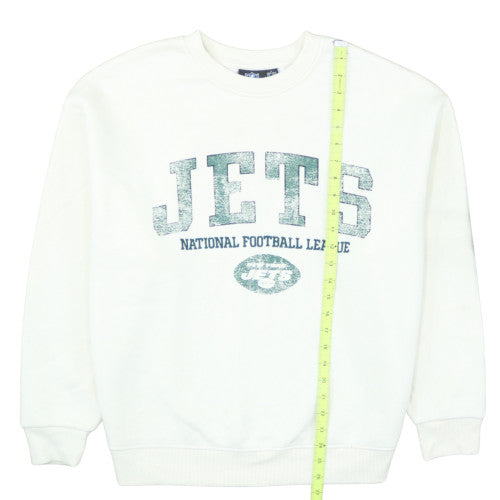 Primark NFL Jets White Sweatshirt Women S 10/12 Crew Neck Pullover