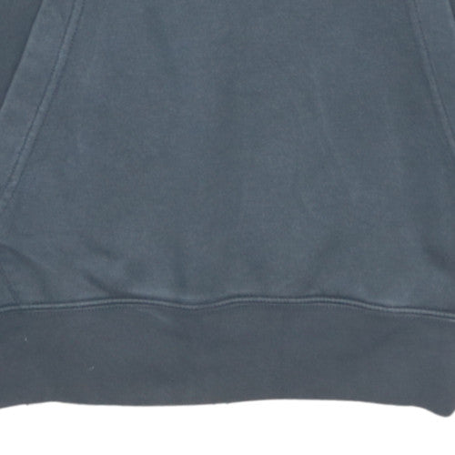 Nike Men's Grey Pullover Hoodie M Regular Fit Graphic Sportswear