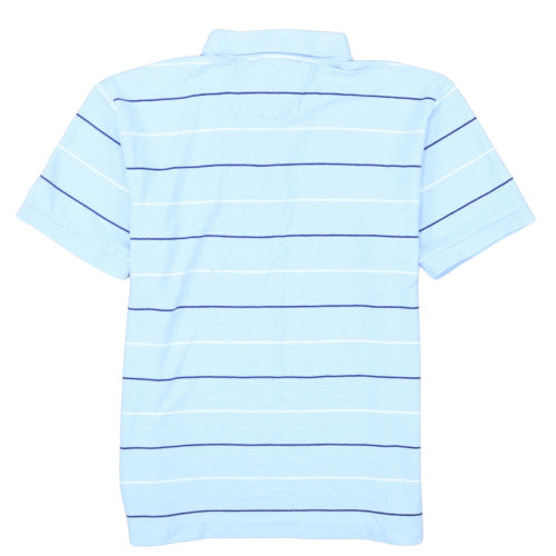 Nautica Men's Blue Striped Cotton Polo Shirt XL