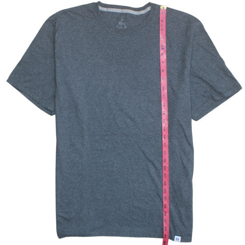 Russell Athletic Men's Grey XL Crew Neck Cotton Blend T-Shirt