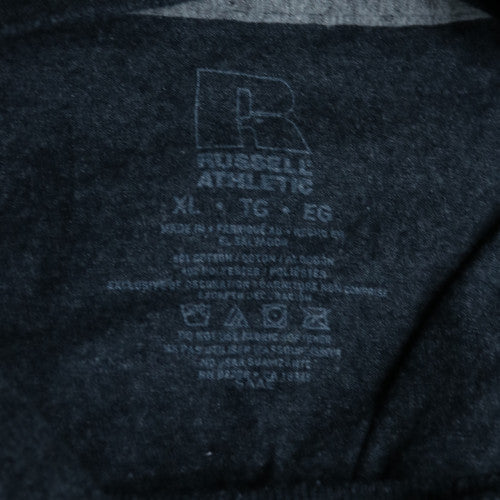 Russell Athletic Men's Grey XL Crew Neck Cotton Blend T-Shirt