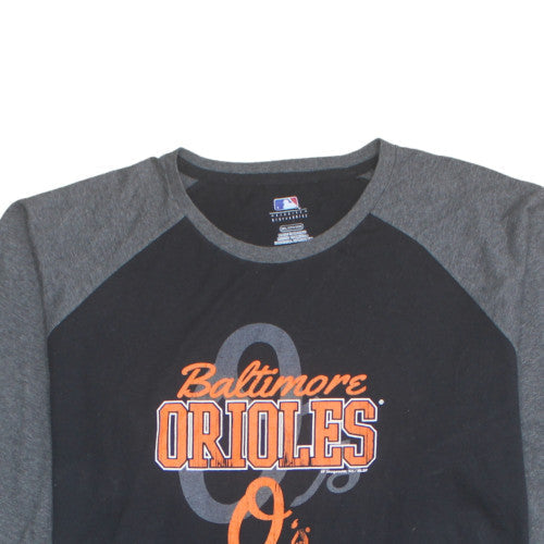 MLB Genuine Baltimore Orioles Men’s Black 3XL Raglan Graphic T-Shirt