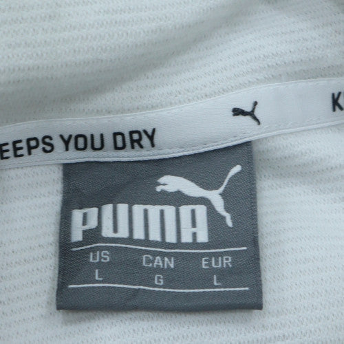 Puma Men's White Pullover Hoodie Large Sports Fleece