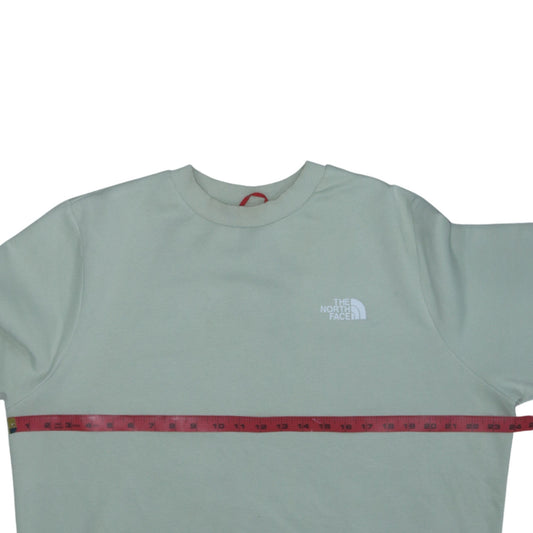 The North Face Womens Green Pullover Sweatshirt Size XL 1/4 Zip Logo
