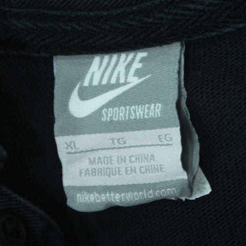 Nike Men's Black XL Striped Henley Sweatshirt Canarinho 11