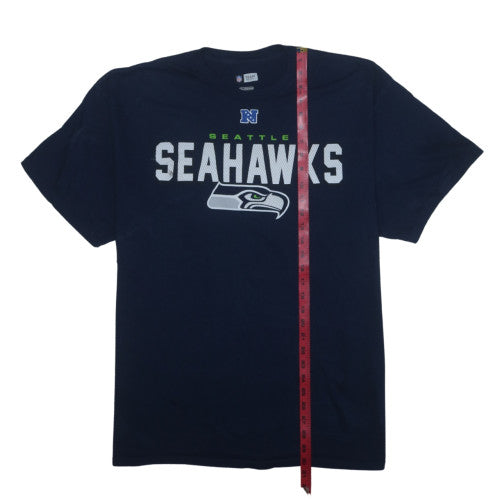 NFL Team Apparel Men's Blue 2XL Seattle Seahawks Graphic T-Shirt
