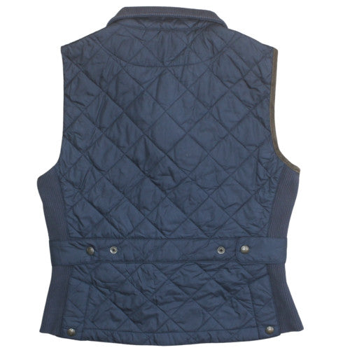 Ralph Lauren Women's Blue Quilted Waistcoat M Classic Preppy Style
