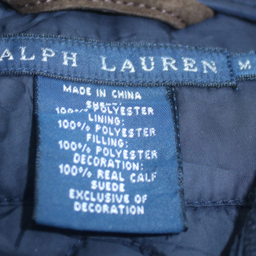 Ralph Lauren Women's Blue Quilted Waistcoat M Classic Preppy Style