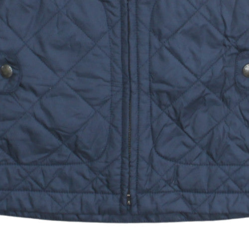 Ralph Lauren Women's Blue Quilted Waistcoat M Classic Preppy Style