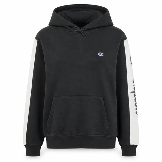 Champion Men's Black Hoodie Medium Pullover Athletic Sweatshirt
