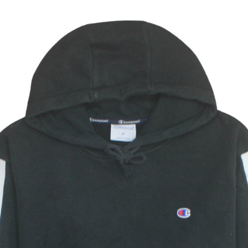 Champion Men's Black Hoodie Medium Pullover Athletic Sweatshirt