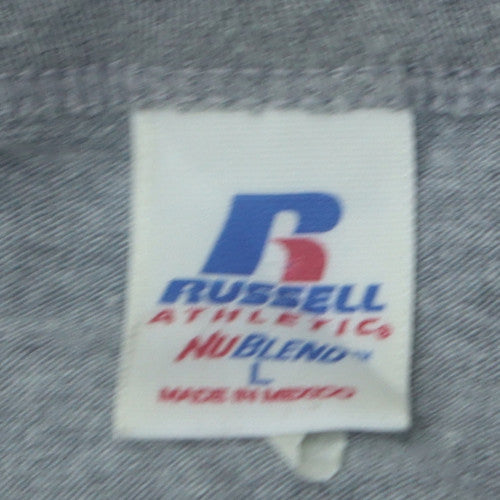 Russell Athletic Men's Grey Trojan Athletics Graphic T-Shirt Size L