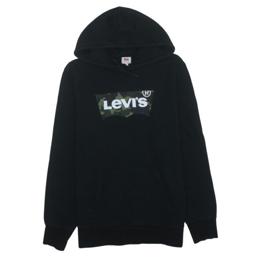 Levi's Men's Black Camouflage Logo Pullover Hoodie - Size M