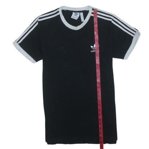 Adidas Men's Black Crew Neck Short Sleeve T-Shirt M Sports Style