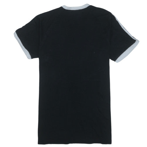 Adidas Men's Black Crew Neck Short Sleeve T-Shirt M Sports Style