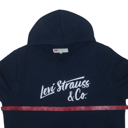 Levi's Men's Blue Pullover Hoodie XL Graphic Logo Fleece