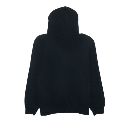 Puma Men Black Pullover Hoodie L Fleece Logo Sportswear