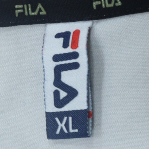 Fila Men's White XL Graphic Adventure Crew Neck T-Shirt