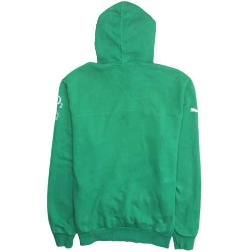Puma IRFU Men Green Pullover Hoodie 2XL Rugby Sportswear