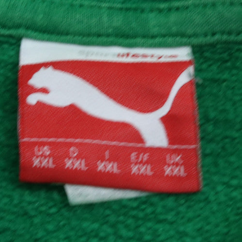 Puma IRFU Men Green Pullover Hoodie 2XL Rugby Sportswear