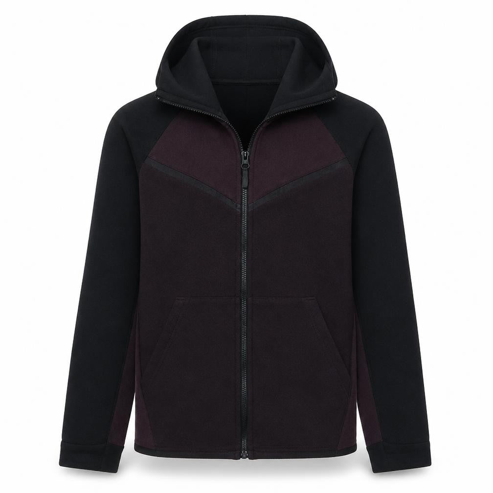 Nike Men's Black Full Zip Fleece Hoodie Size S