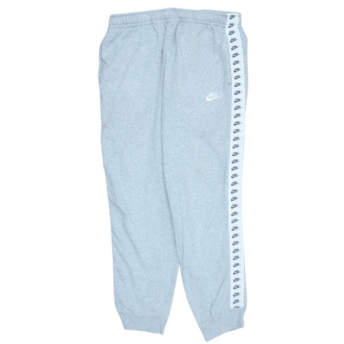 Nike Men's Grey L Jogger Sweatpants with Logo Tape Trim