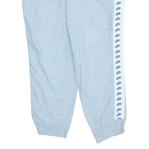Nike Men's Grey L Jogger Sweatpants with Logo Tape Trim
