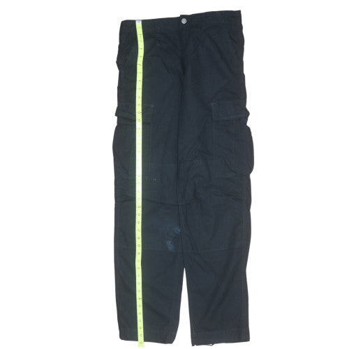 Carhartt Mens Black Cargo Trousers 30x32 Cotton Workwear
