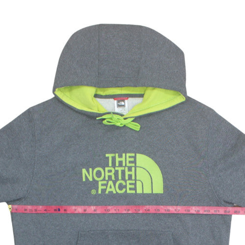 The North Face Men Grey Fleece Pullover Hoodie Size L Outdoor
