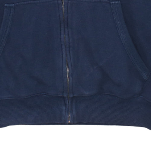 Tommy Hilfiger Men’s Blue Full Zip Hoodie L Logo Fleece Sweatshirt