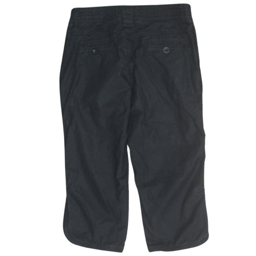 Nike Women's Black Capri Trousers Size 12 Cotton Twill Casual Pants