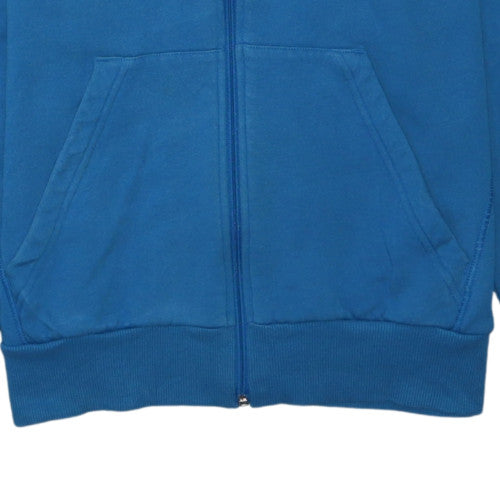 Adidas Men's Blue Full Zip Hoodie Size M Fleece Sportswear