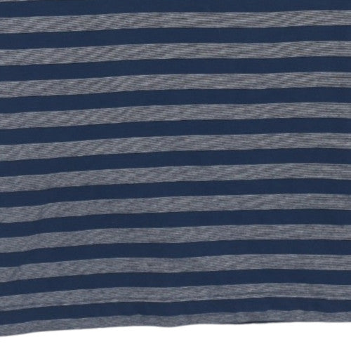 Lacoste Men Blue Striped Regular Fit Cotton Polo Shirt Size L