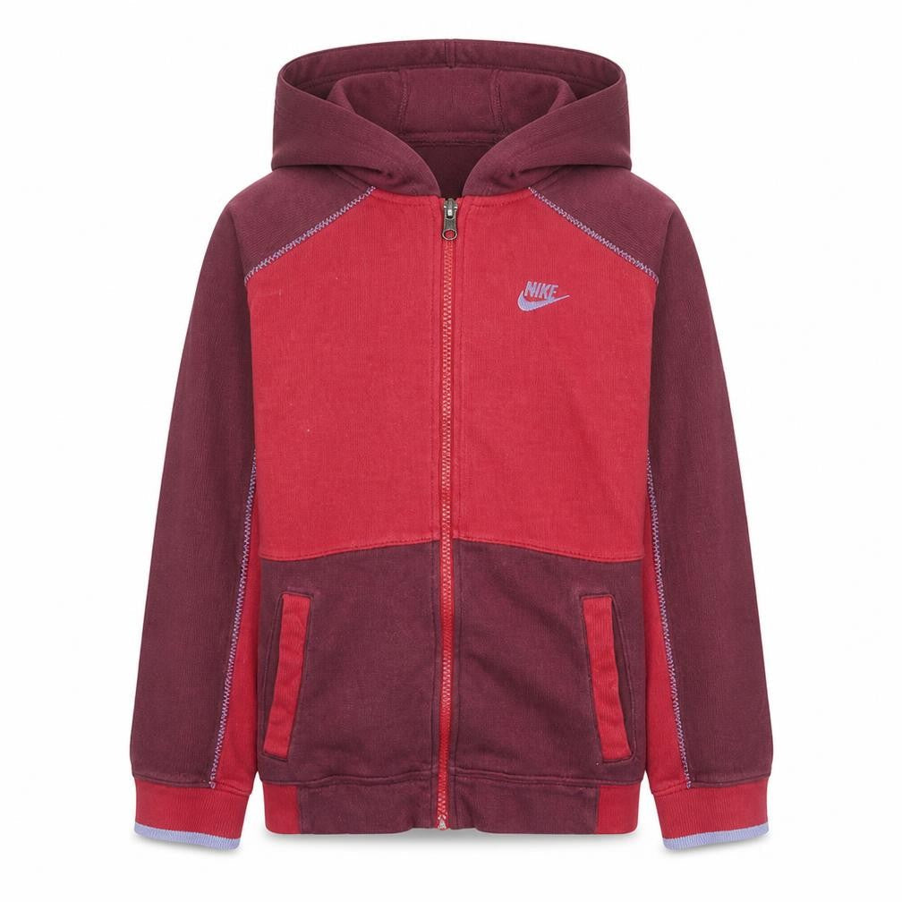 Nike Boys Red Full Zip Hoodie L 147-158cm Cotton Blend Casual