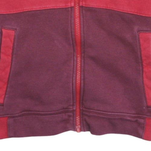 Nike Boys Red Full Zip Hoodie L 147-158cm Cotton Blend Casual