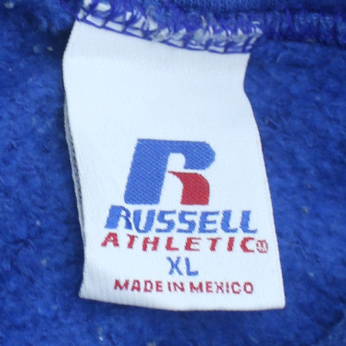 Russell Athletic Men's Blue XL Pullover Fleece Hoodie