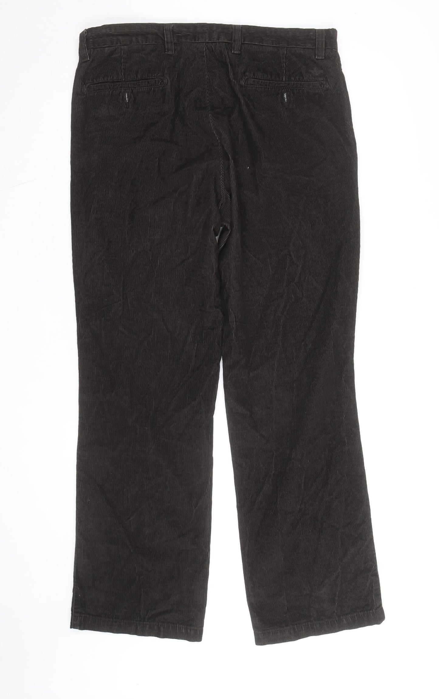 Dockers Men's Brown Corduroy Classic Fit Chino Trousers 34x32