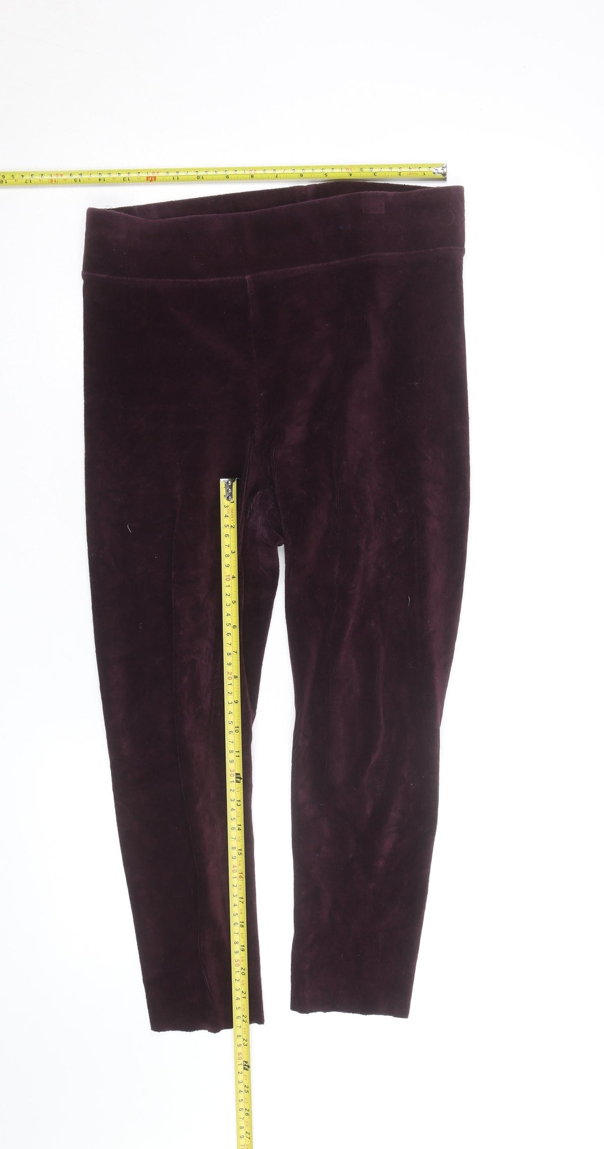 Marks and Spencer Women’s Purple Velvet Leggings Size 14
